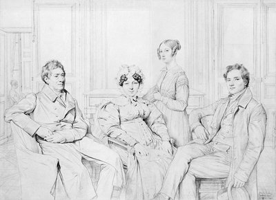 The Gatteaux Family by Jean Auguste Dominique Ingres